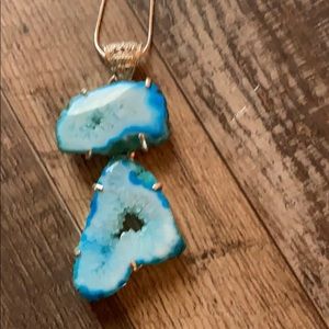 Hermosa blue gem necklace